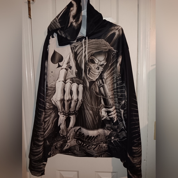 Skull poker hoody - Picture 6 of 12